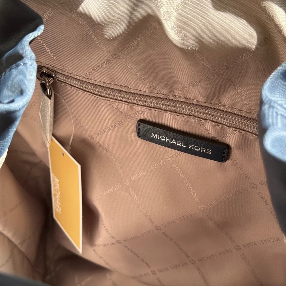 Michael Kors Blue Backpack with Modern Design and Adjustable Straps NEW - Picture 6 of 9